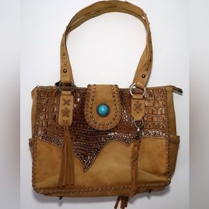Trinity Ranch Turquoise Concho‎ Purse